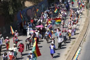 Marchas en Cochabamba por organizaciones sociales