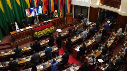 Censura en Bolivia TV durante la Sesión de Honor