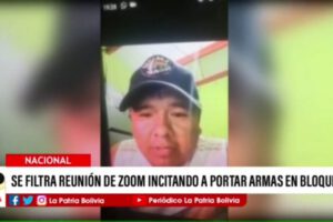 MAS pide armas para bloqueos en reunión de Zoom