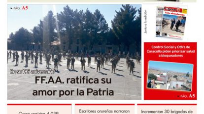 Edición PDF La Patria del 8 de agosto de 2020