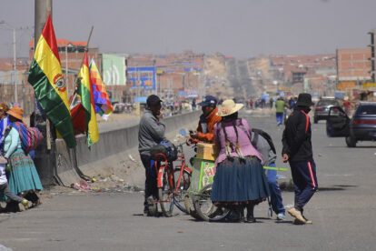 Bloqueo de carreteras en Bolivia