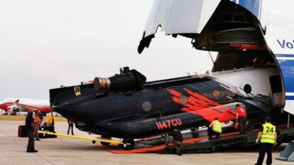 Helicóptero Chinook llegó a Bolivia para sofocar incendios en la Chiquitanía