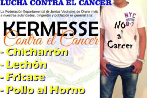 Kermesse para centro oncológico promovida por Fedjuve en Oruro