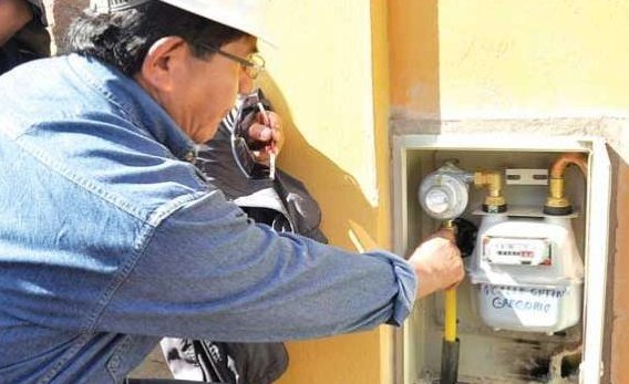 suspensión del servicio de gas domiciliario en Challapata, Huari y Villazón