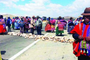 Repliegue de bases de la Federación de Campesinos de La Paz