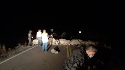 Derrumbe en la carretera Cochabamba-Chuquisaca