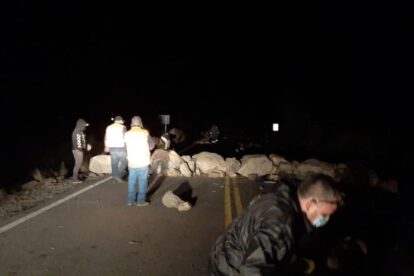 Derrumbe en la carretera Cochabamba-Chuquisaca