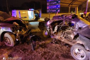 Accidente de tránsito que involucra a trabajadores del matutino El Mundo