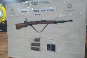 Aprehensión de sujetos en Senkata con fusil y proyectiles