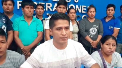 Cocaleros declaran cuarto intermedio liderados por Andrónico Rodríguez