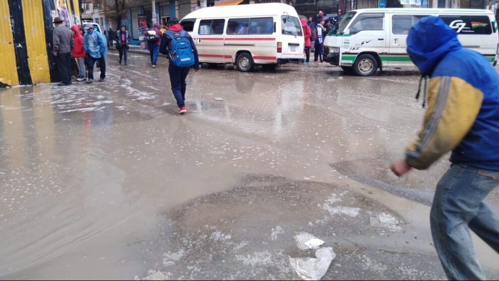 Granizo y lluvias en Oruro