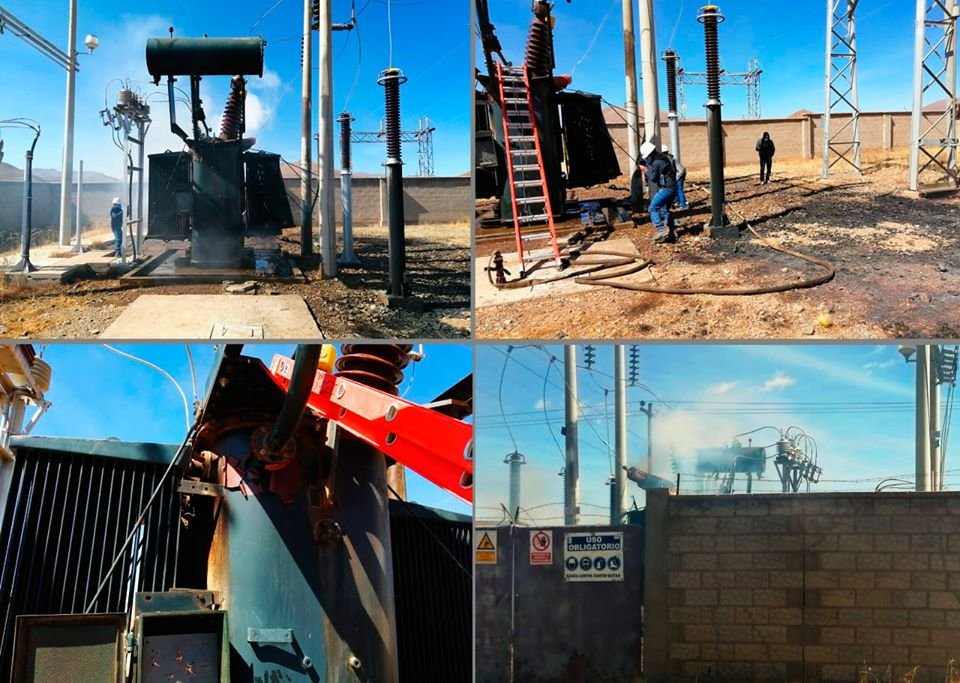 Atentado a subestación en Oruro