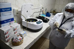 Laboratorio de análisis clínico para la detección de Covid-19 en la Cámara de Diputados