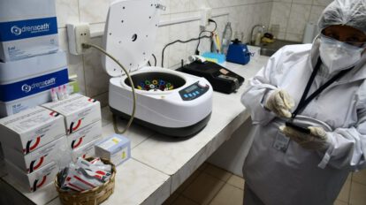Laboratorio de análisis clínico para la detección de Covid-19 en la Cámara de Diputados