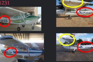 Clonación de matrículas de avionetas utilizadas para el narcotráfico