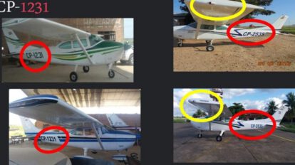 Clonación de matrículas de avionetas utilizadas para el narcotráfico