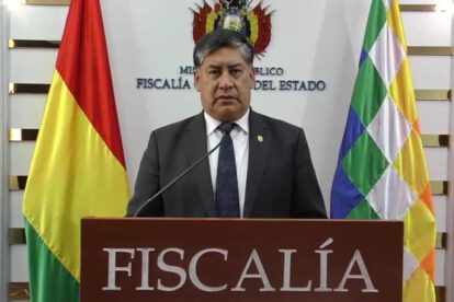 Denuncias por bloqueos anunciadas por el Fiscal General del Estado, Juan Lanchipa Ponce