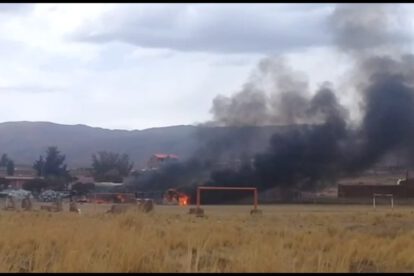 Incendio en ex cuartel Braun