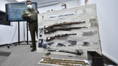 Gobierno decomisa armamento presuntamente para desestabilización