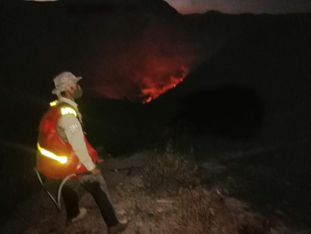 Incendio en Pocosuco Chico controlado por guardaparques