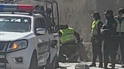 Colisión de patrullas en Oruro durante una persecución