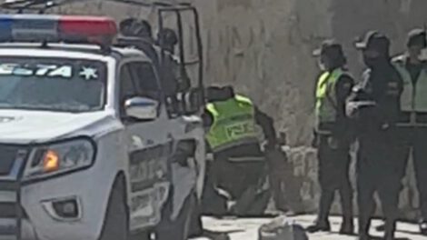 Colisión de patrullas en Oruro durante una persecución