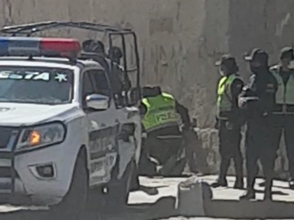 Colisión de patrullas en Oruro durante una persecución