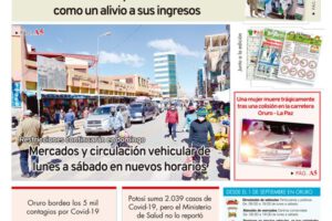 Edición PDF La Patria del 31 de agosto de 2020