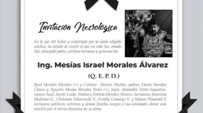 Ing. Mesías Israel Morales Álvarez (Q.E.P.D.)