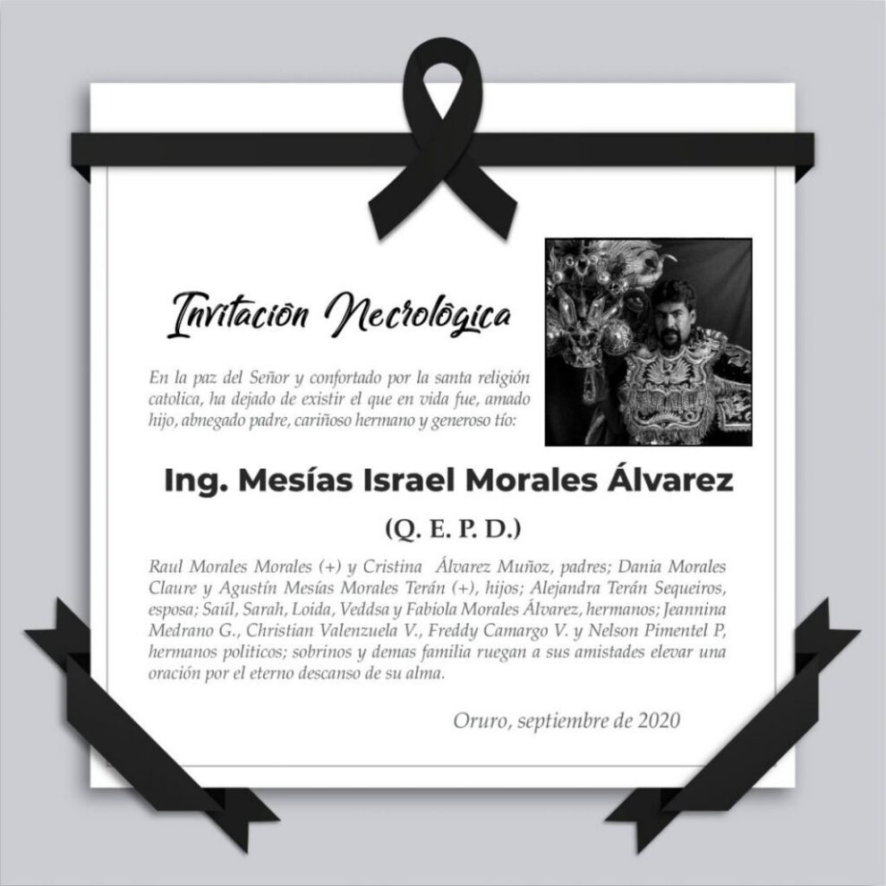 Ing. Mesías Israel Morales Álvarez (Q.E.P.D.)