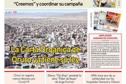 Edición PDF La Patria del 2 de septiembre de 2020