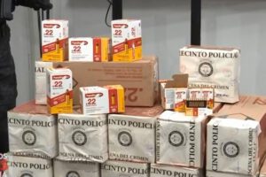Aprehenden a militante del MAS transportando 126 mil cartuchos
