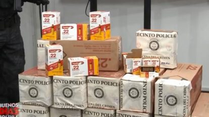 Aprehenden a militante del MAS transportando 126 mil cartuchos
