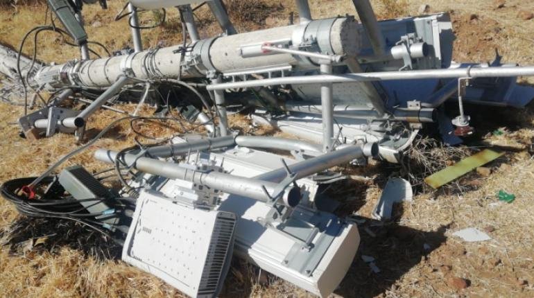 Atentado a antena en K’ara K’ara