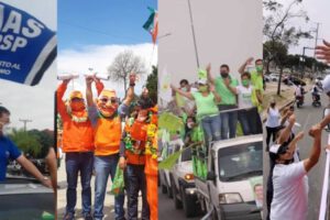 Inicio de campaña electoral en Santa Cruz con caravanas automovilísticas