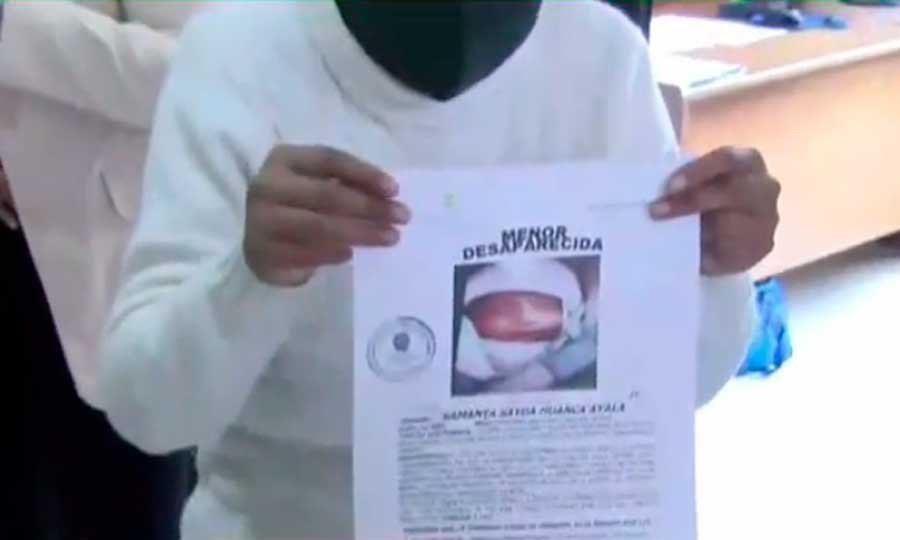 Desaparición de bebé en Villa Fátima