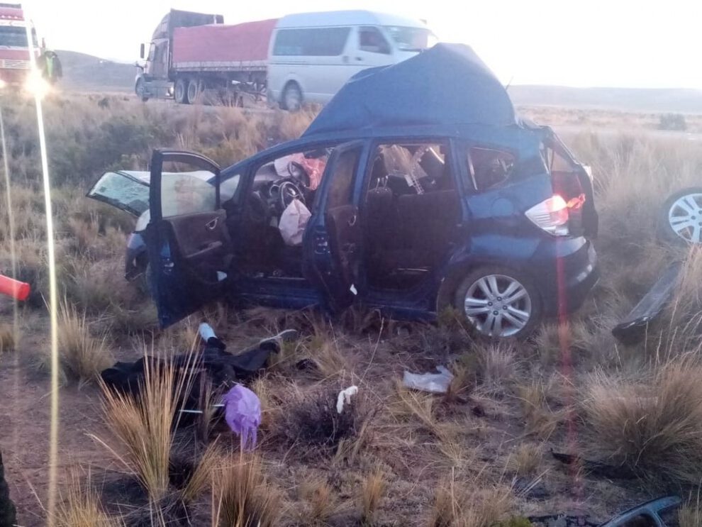 Accidente de tránsito en Oruro-Cochabamba