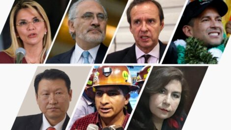Debate presidencial con candidatos a la silla presidencial