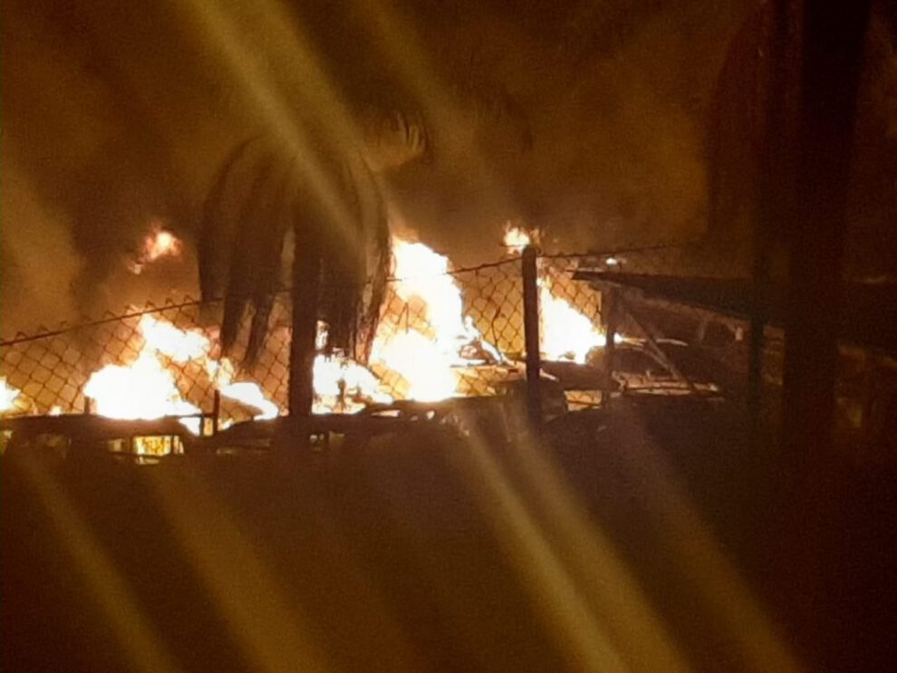 Incendio en zona franca de Cobija