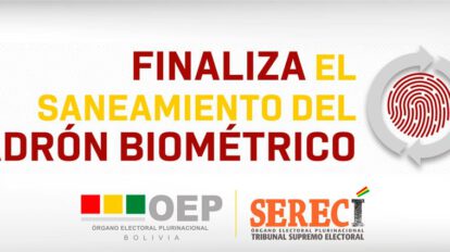 Saneamiento del Padrón Biométrico en Bolivia
