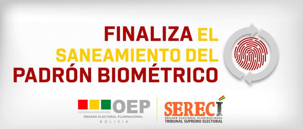 Saneamiento del Padrón Biométrico en Bolivia