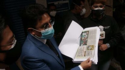 Denuncia de Lourdes Pacheco contra Arturo Murillo por calumnias e injurias