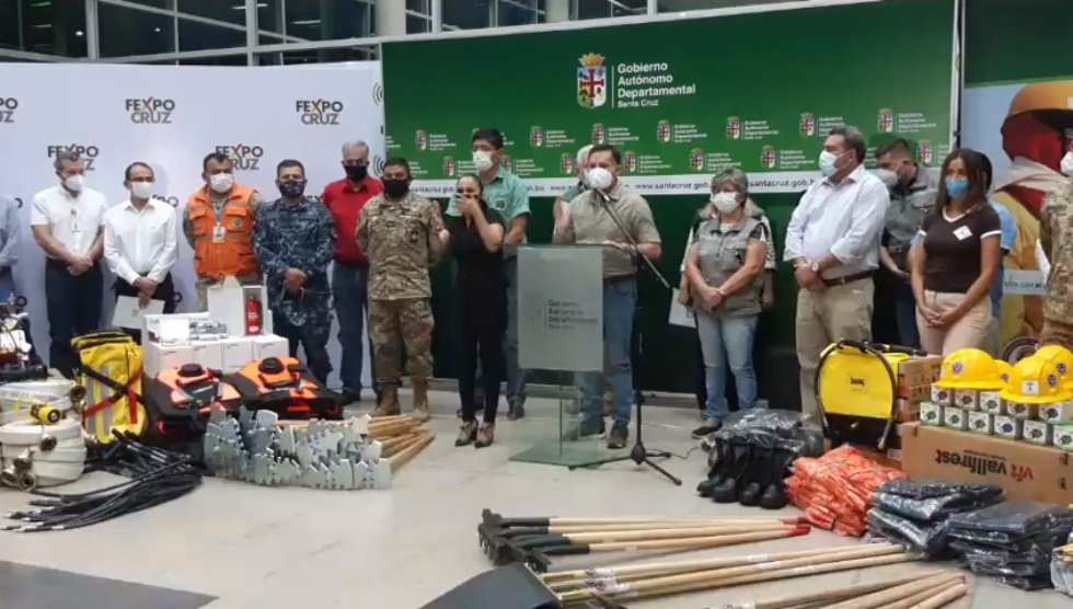 Emergencia departamental por incendios forestales en Santa Cruz