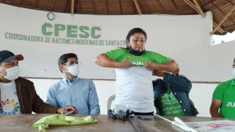 Candidata indígena apoya a Juntos