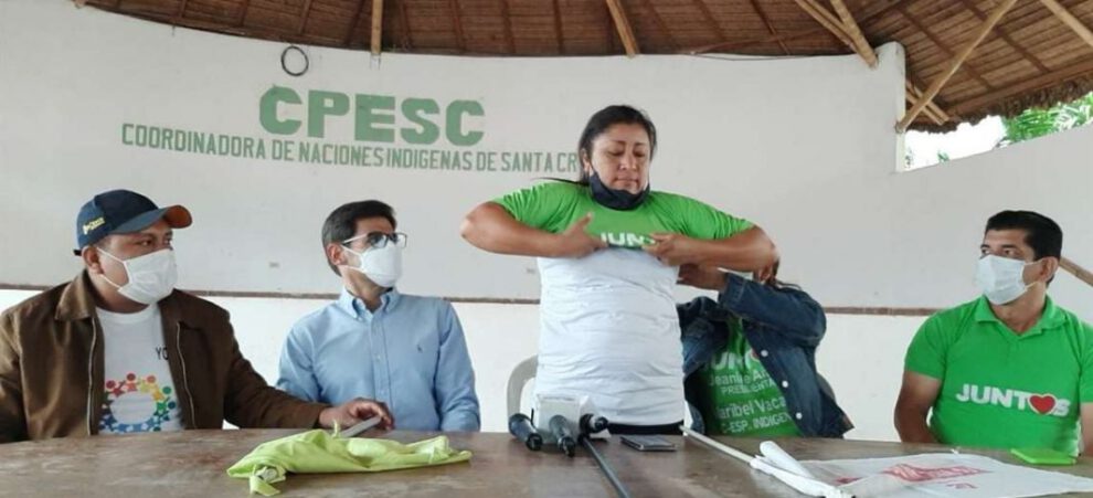 Candidata indígena apoya a Juntos