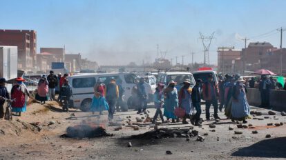 Bloqueos en Bolivia relacionados con órdenes de aprehensión