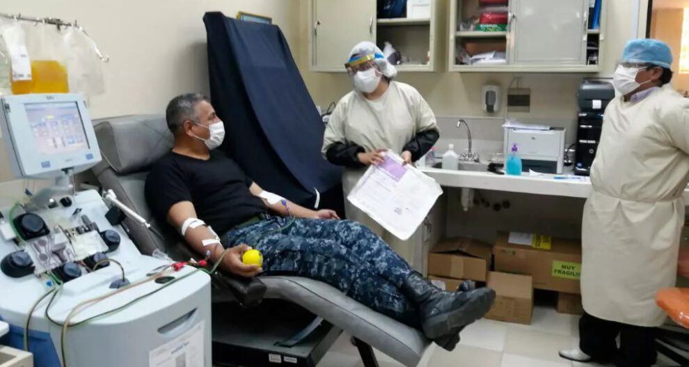 donación de plasma hiperinmune en Santa Cruz y Cochabamba