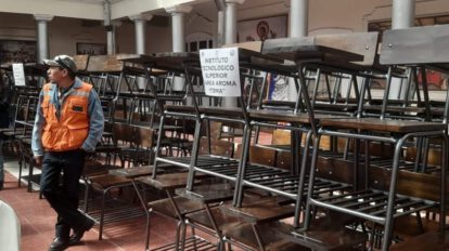 Mobiliario para institutos técnicos en Oruro
