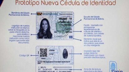 Nueva cédula de identidad con código QR