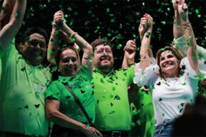 Candidatos de Juntos antes de su declinación